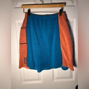 Melanzana Blue and Orange Skirt with pocket